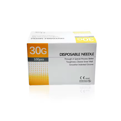 Aguja Hipodermica 30G 13mm 100 unidades Disposable Needle