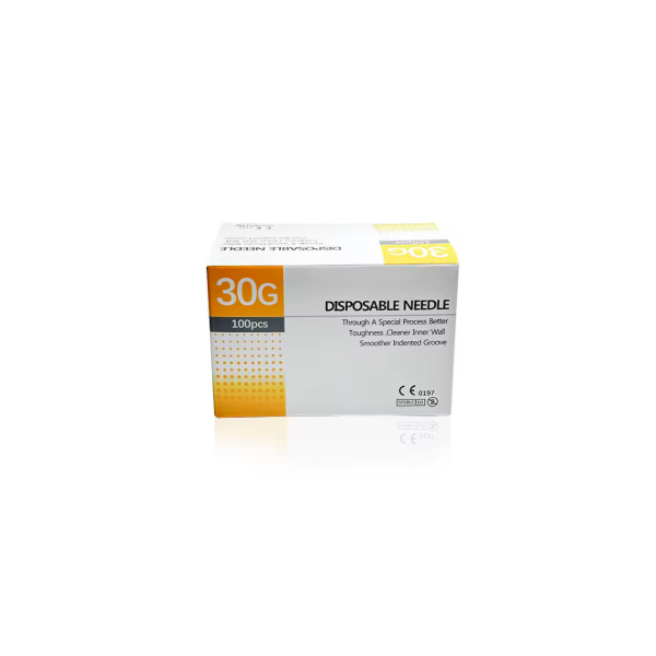Aguja Hipodermica 30G 13mm 100 unidades Disposable Needle